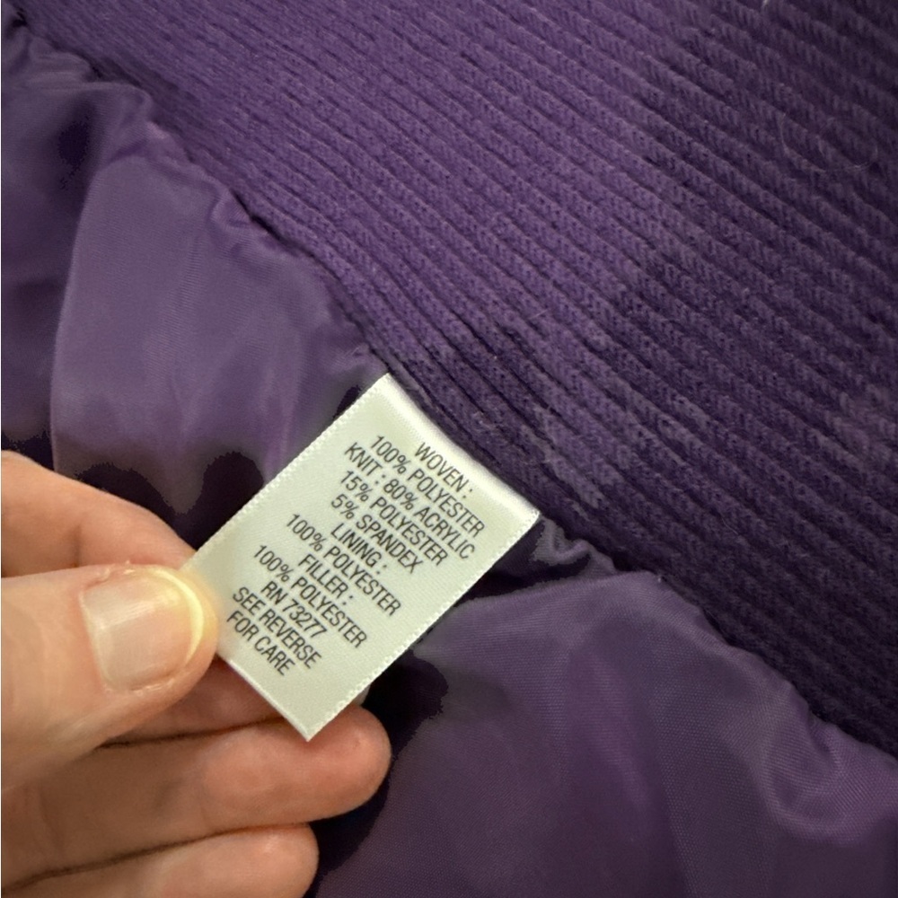 Croft & Barrow Purple Vest - Picture 7 of 10